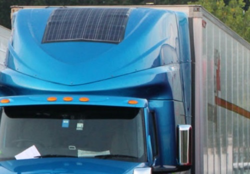 solar panels on semi truck